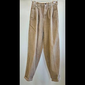 Vintage Eddie Bauer Wide Wale Corduroy Trousers with Cuffs – Tan